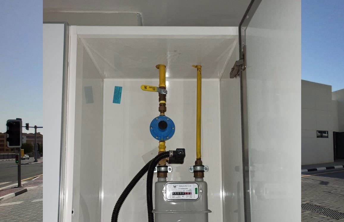 Apartment meter cabinet